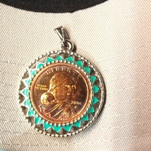 Vintage Sacagawea 2000 Coin Pendant